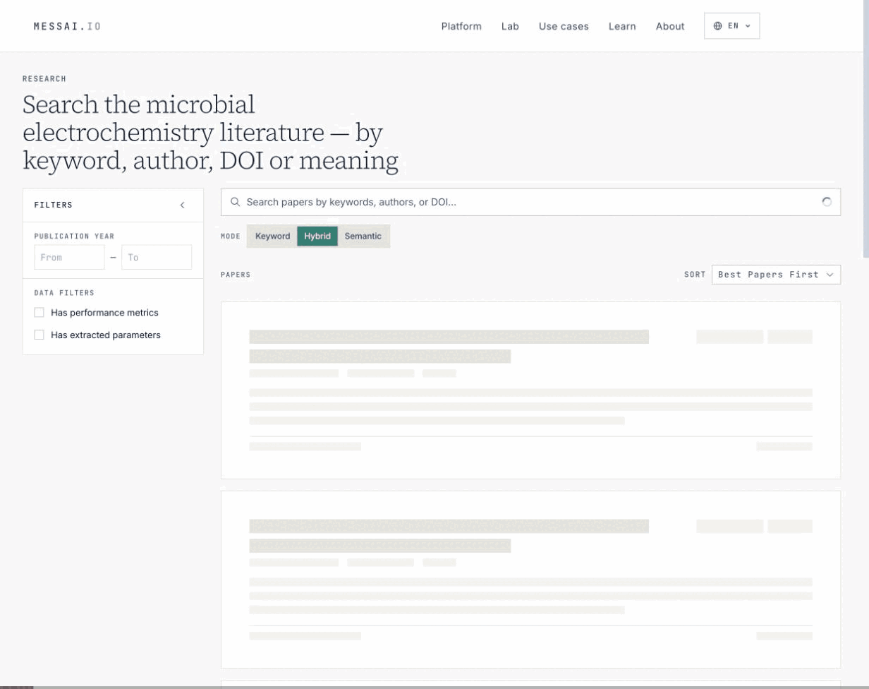 From the Research list, Open full page opens the first paper's detail page on its Overview tab.